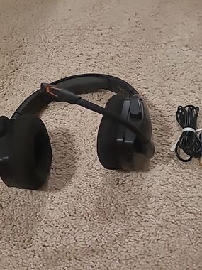 NUBWO G06 Wireless Gaming Headset Mic for Ps5 Ps4 PC, Black Orange  Tested Work
